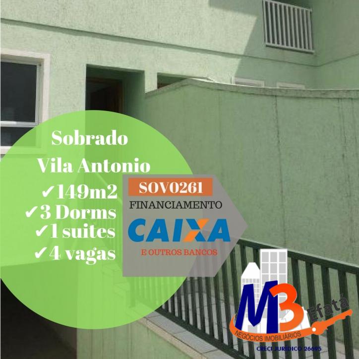 Sobrado à venda com 3 quartos, 149m² - Foto 1