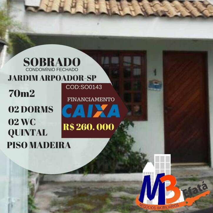Sobrado, 2 quartos, 70 m² - Foto 1